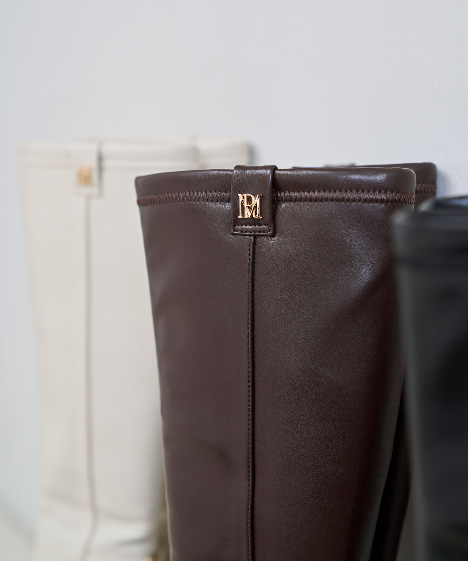 Slim fit platform boots