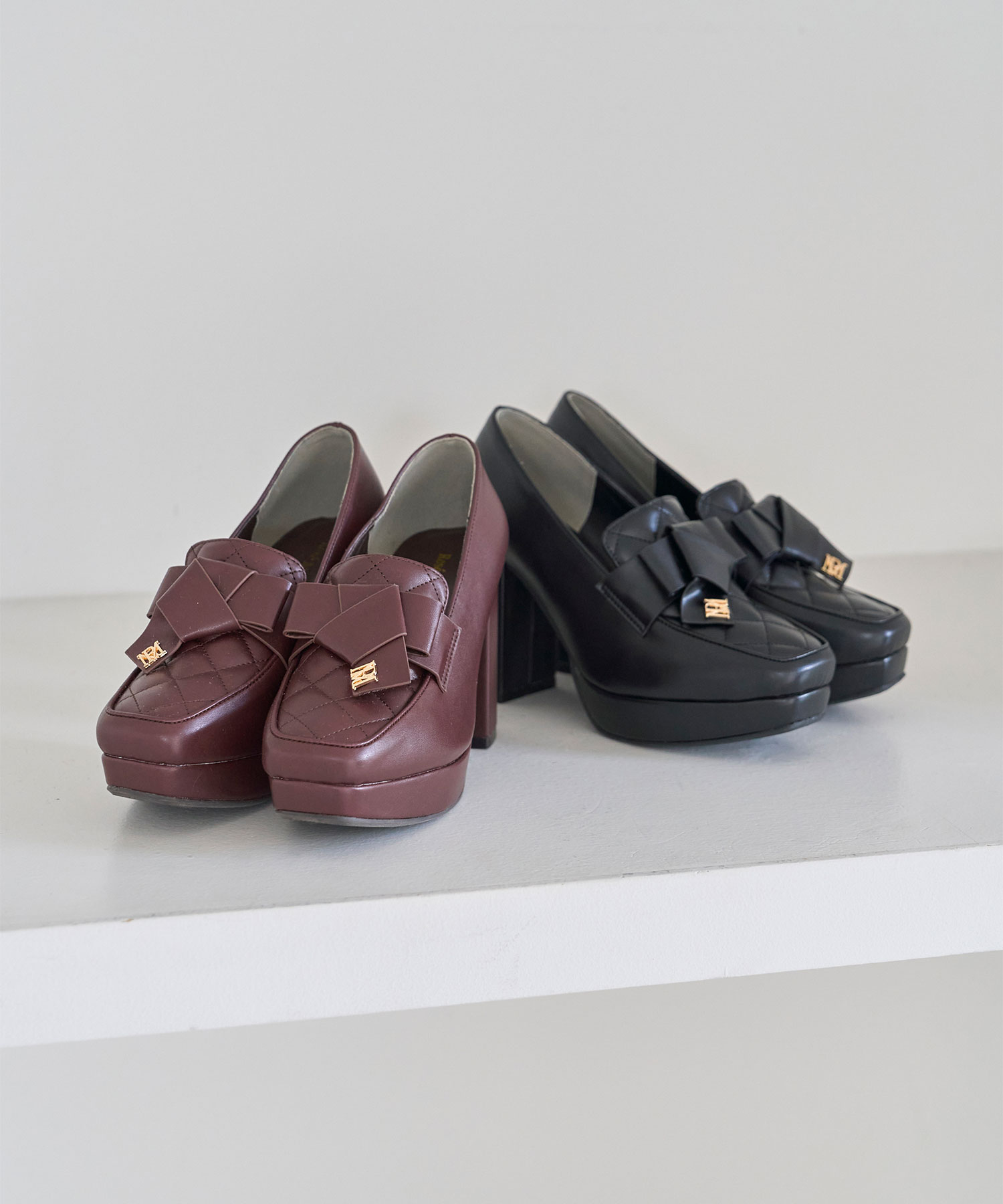 Ribbon quilting loafer