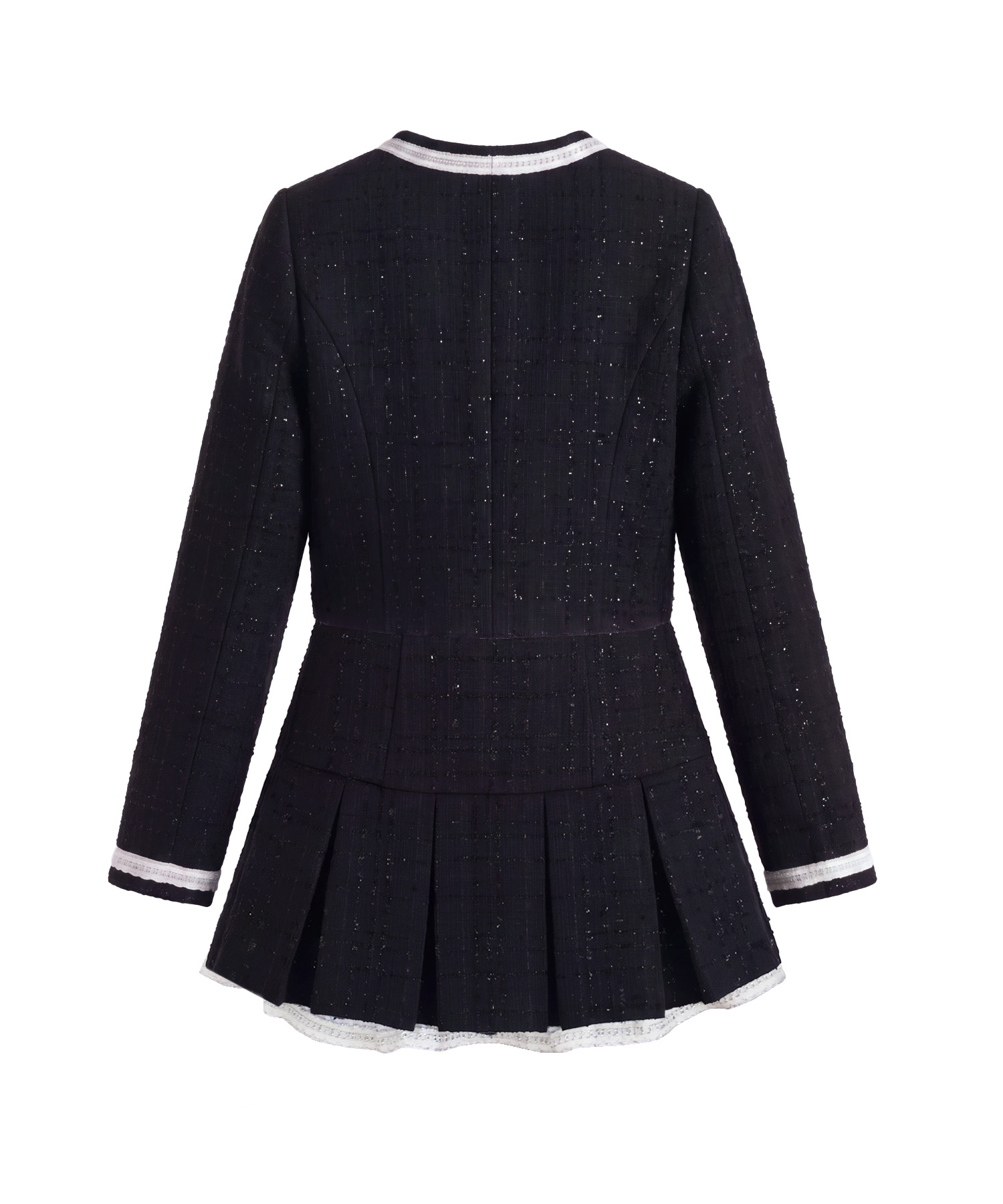 Tweed jacket&mini sk set