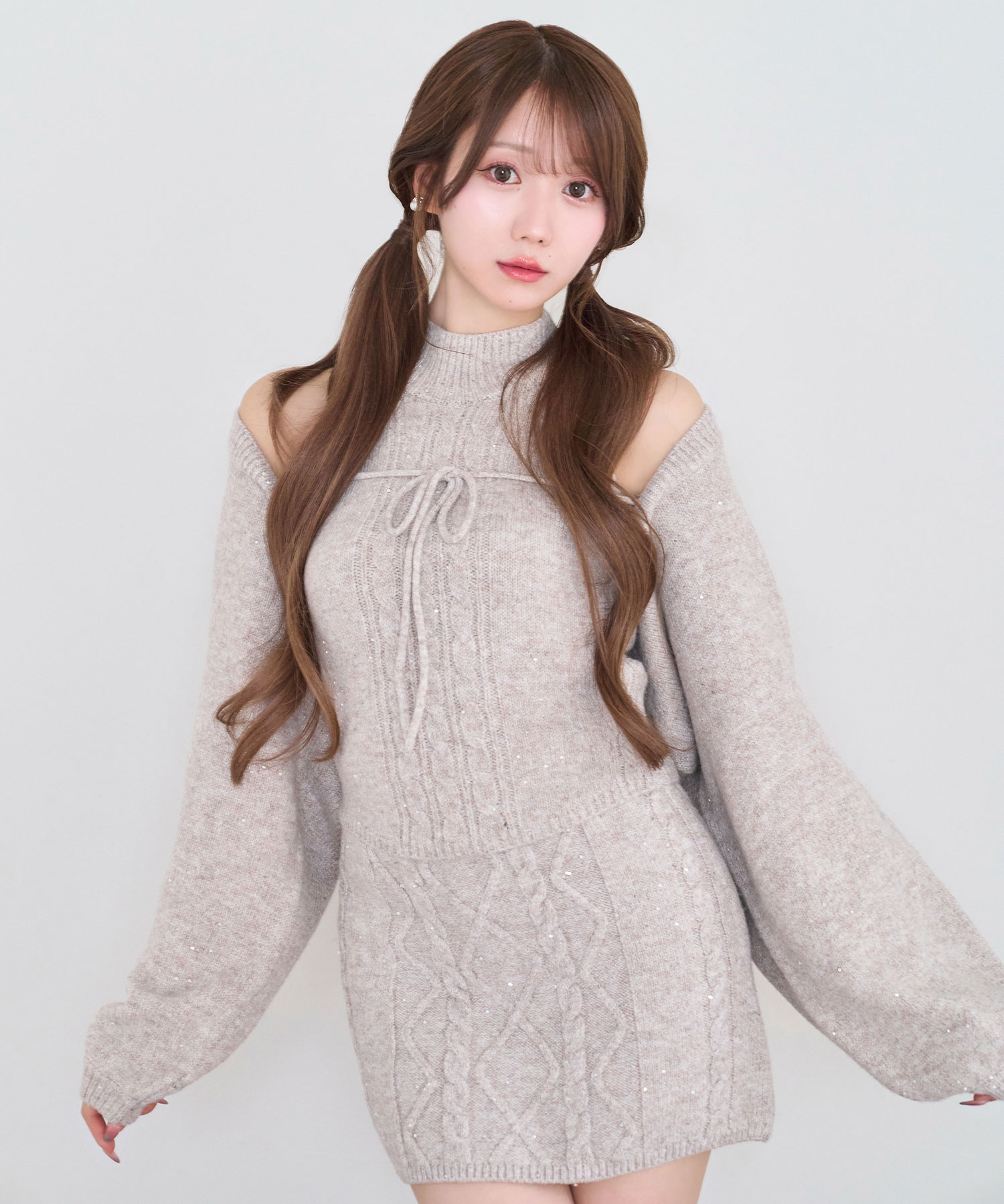 Glitter knit 3P set