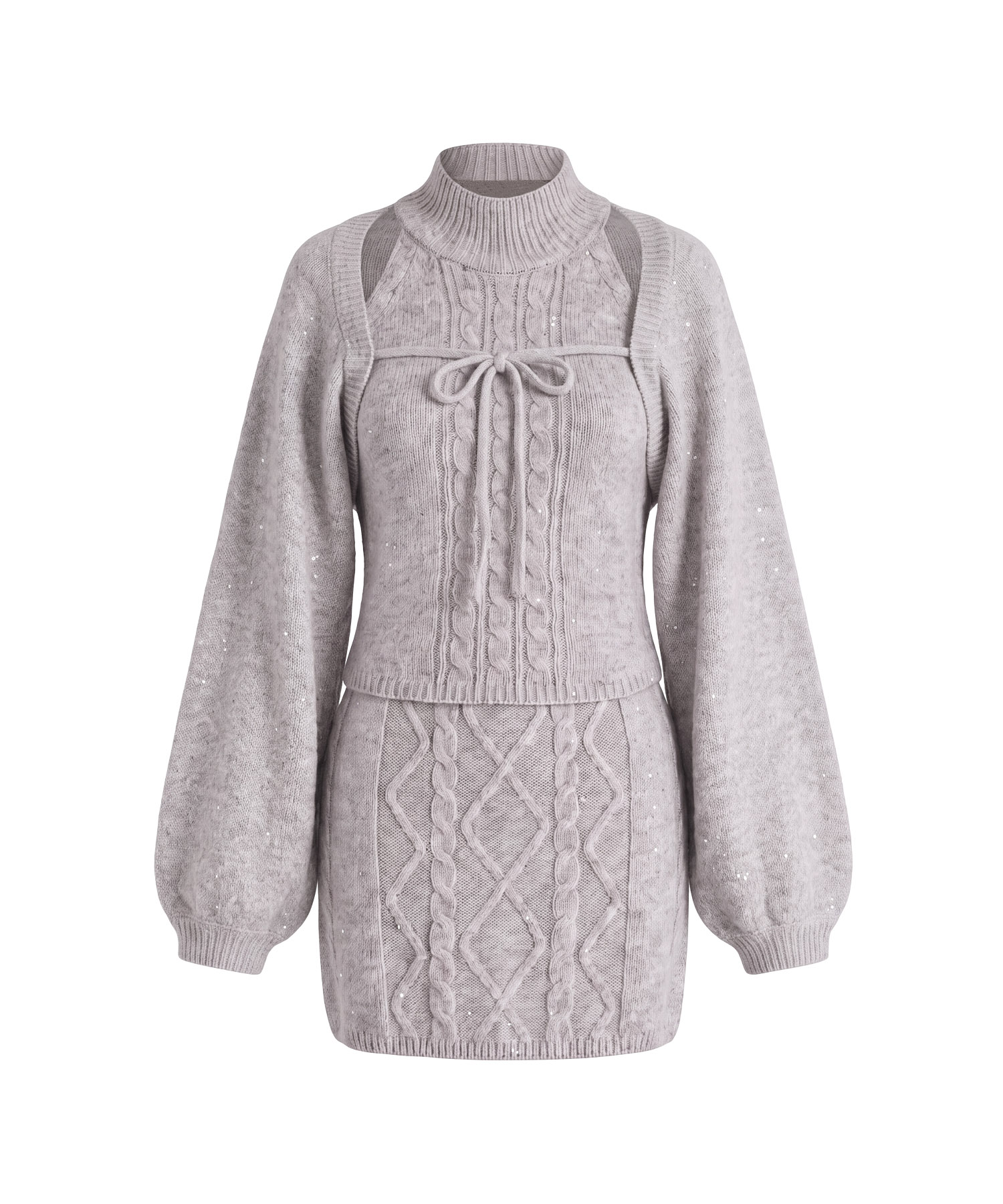 Glitter knit 3P set