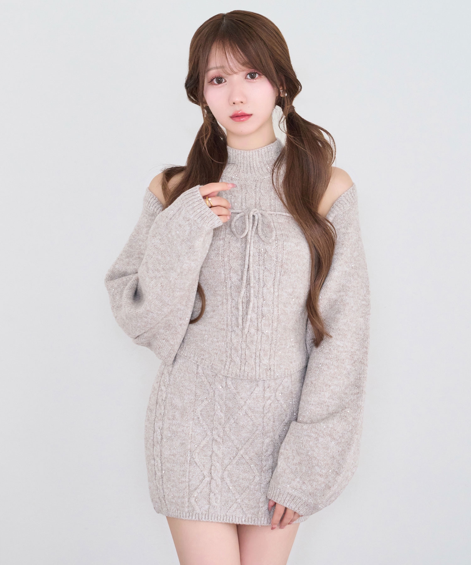 Glitter knit 3P set