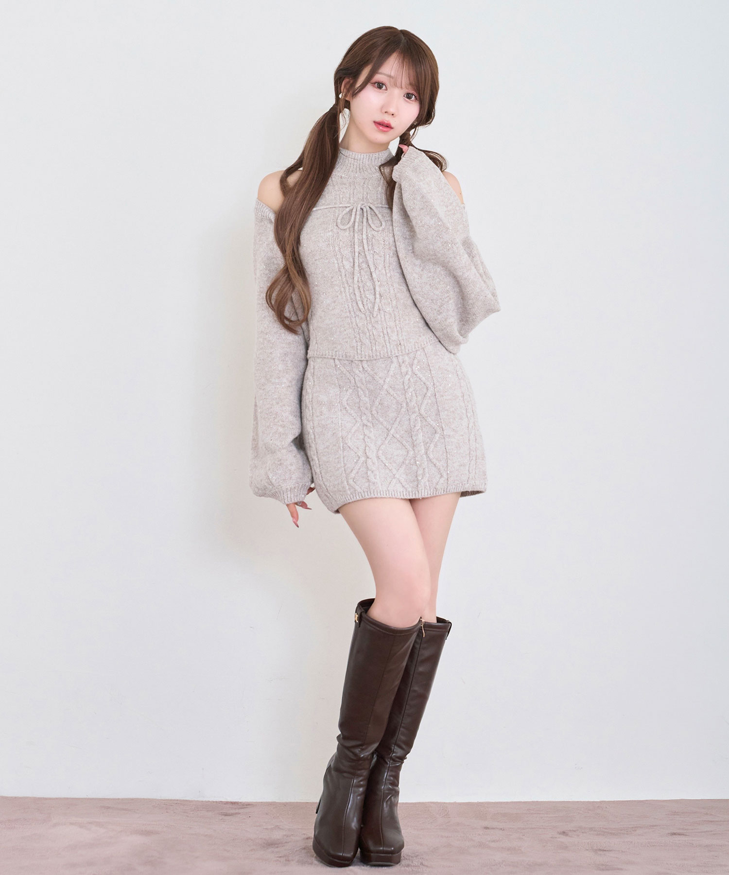 Glitter knit 3P set