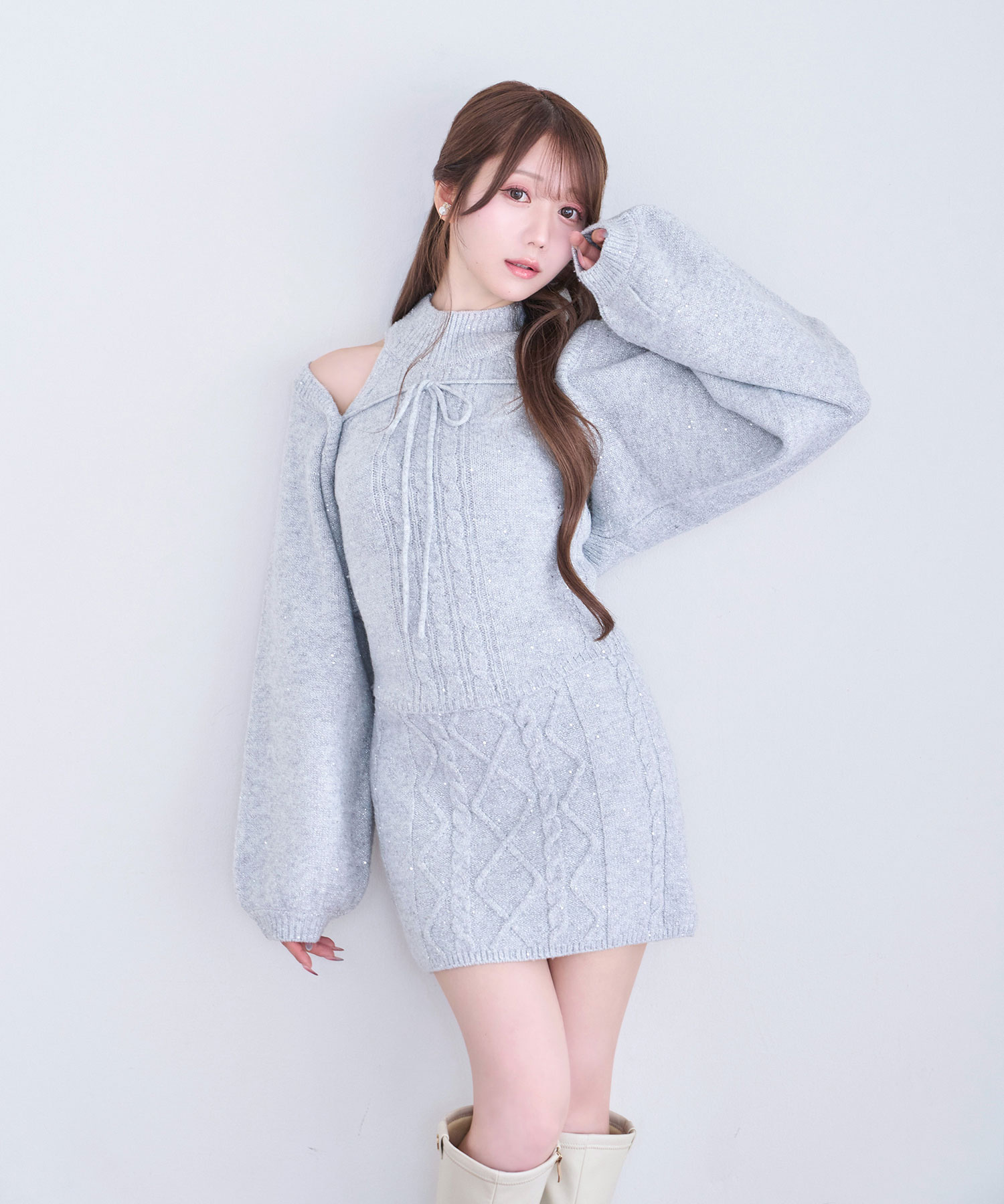 Glitter knit 3P set