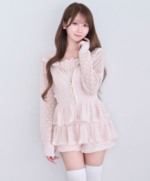 Crochet knit cami