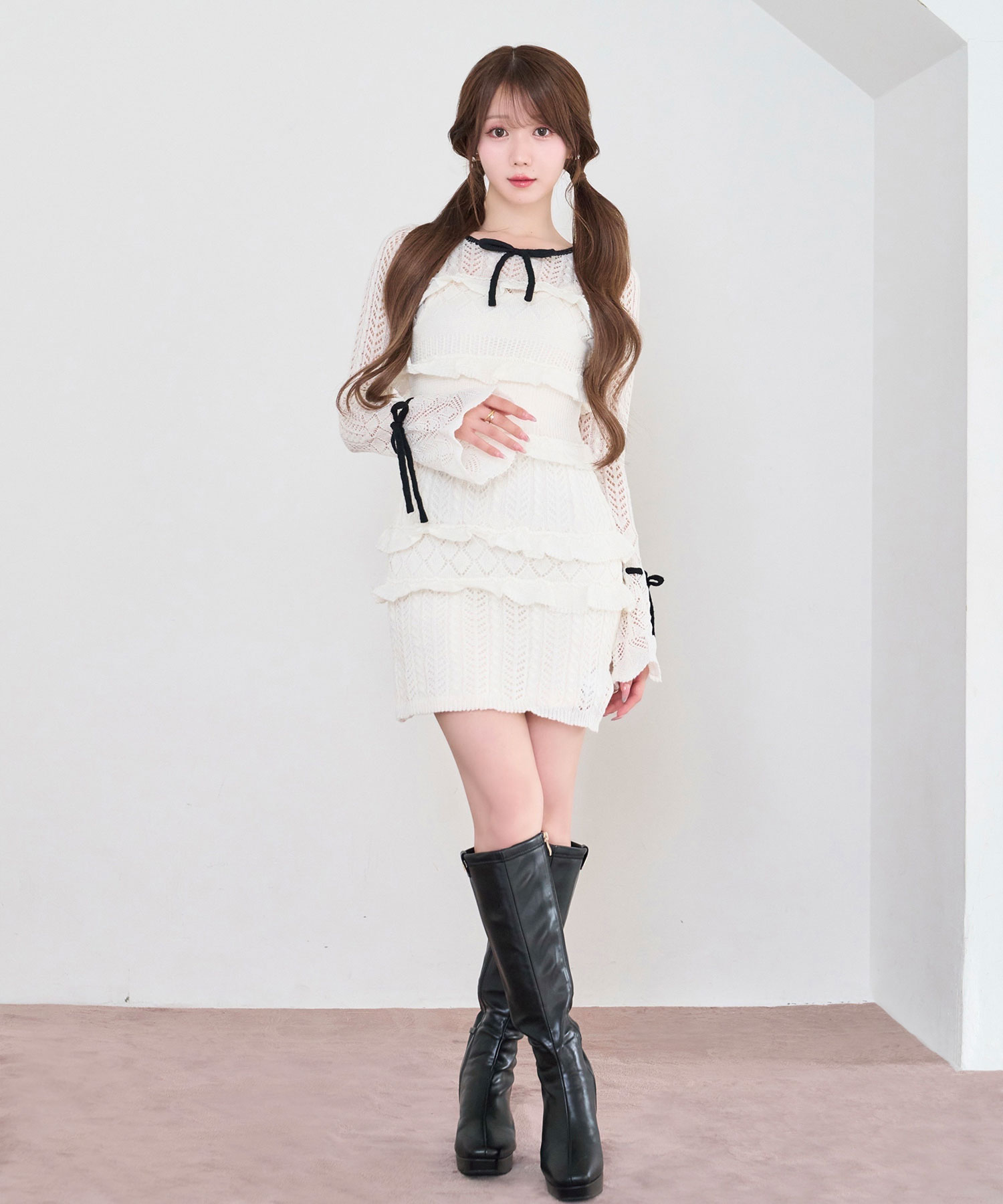 Crochet knit mini o/p