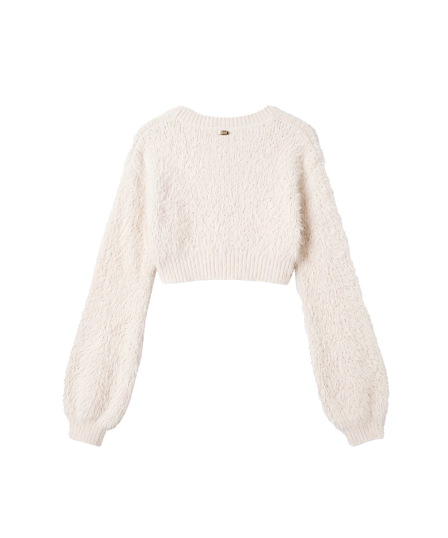 Fluffy short cardigan