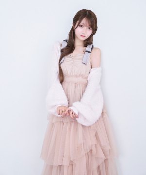 Fluffy short cardigan