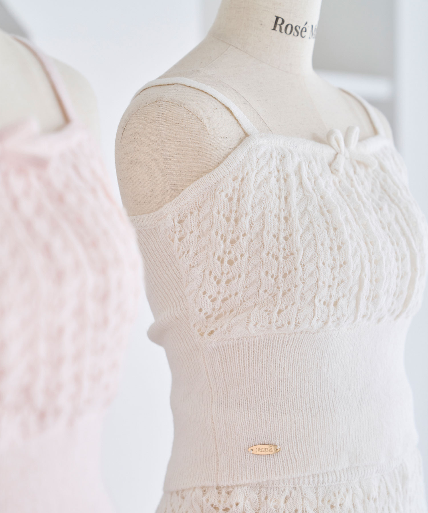 Crochet knit cami