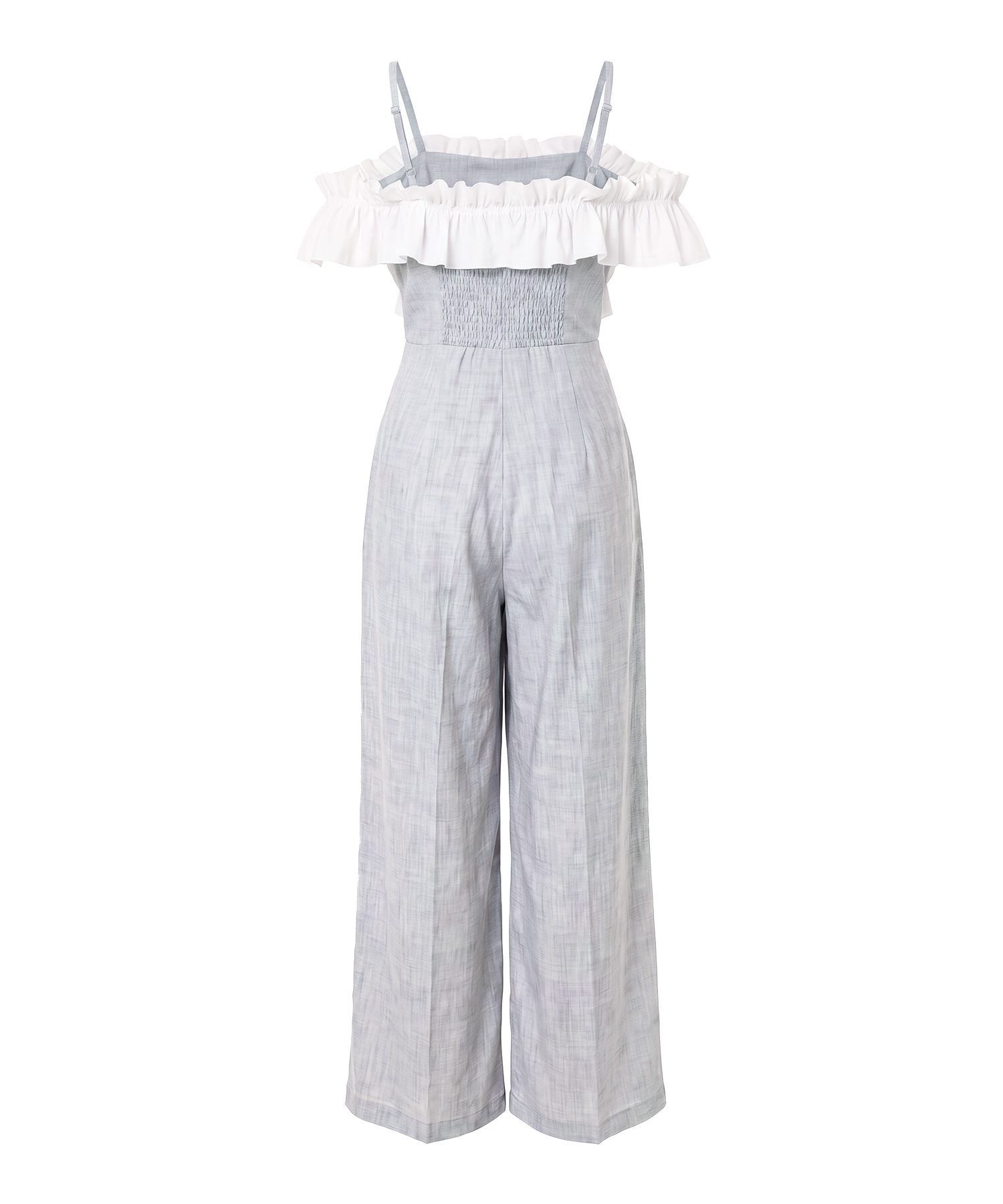 Bicolor frills romper
