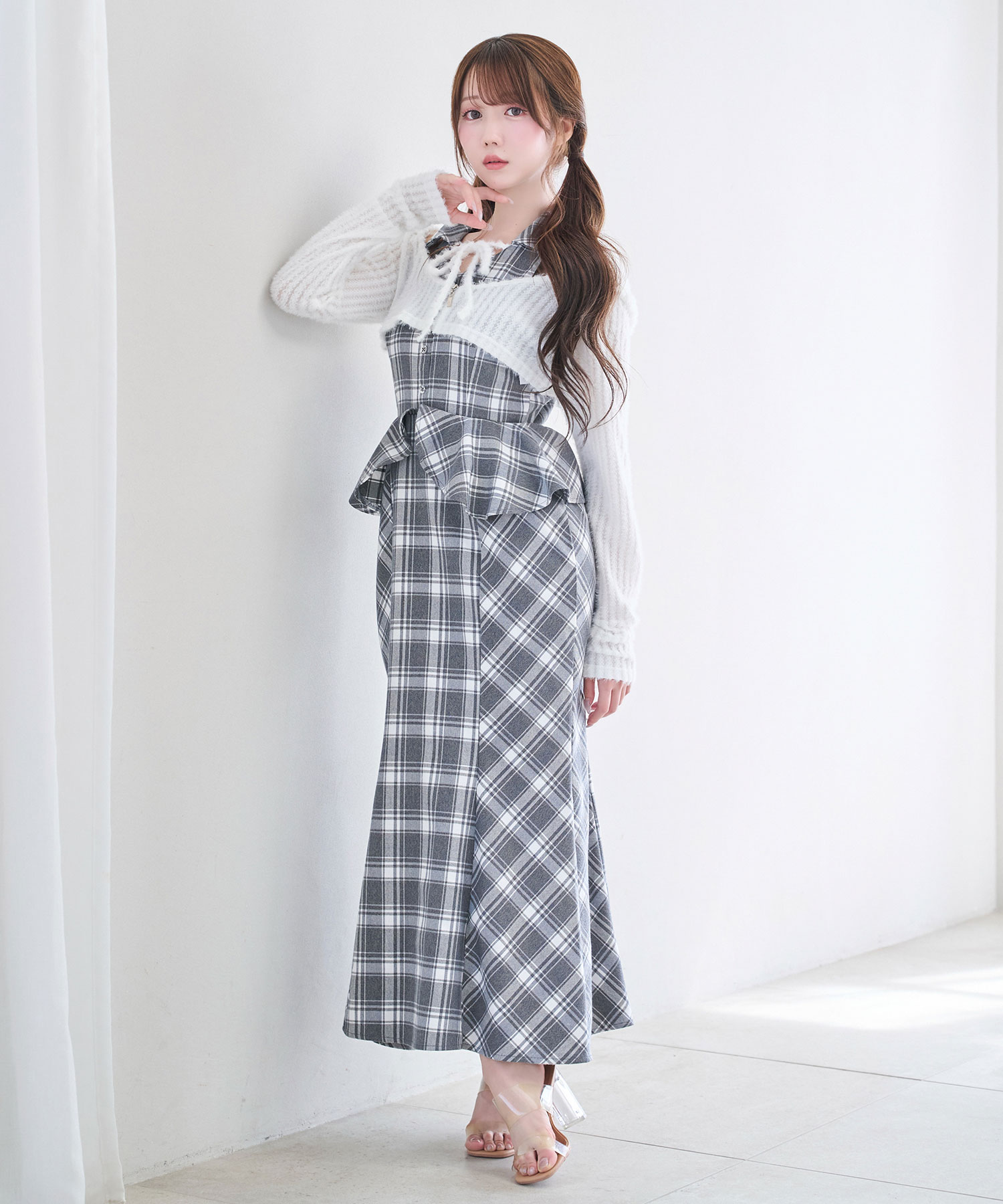 Peplum mermaid dress hoodie set