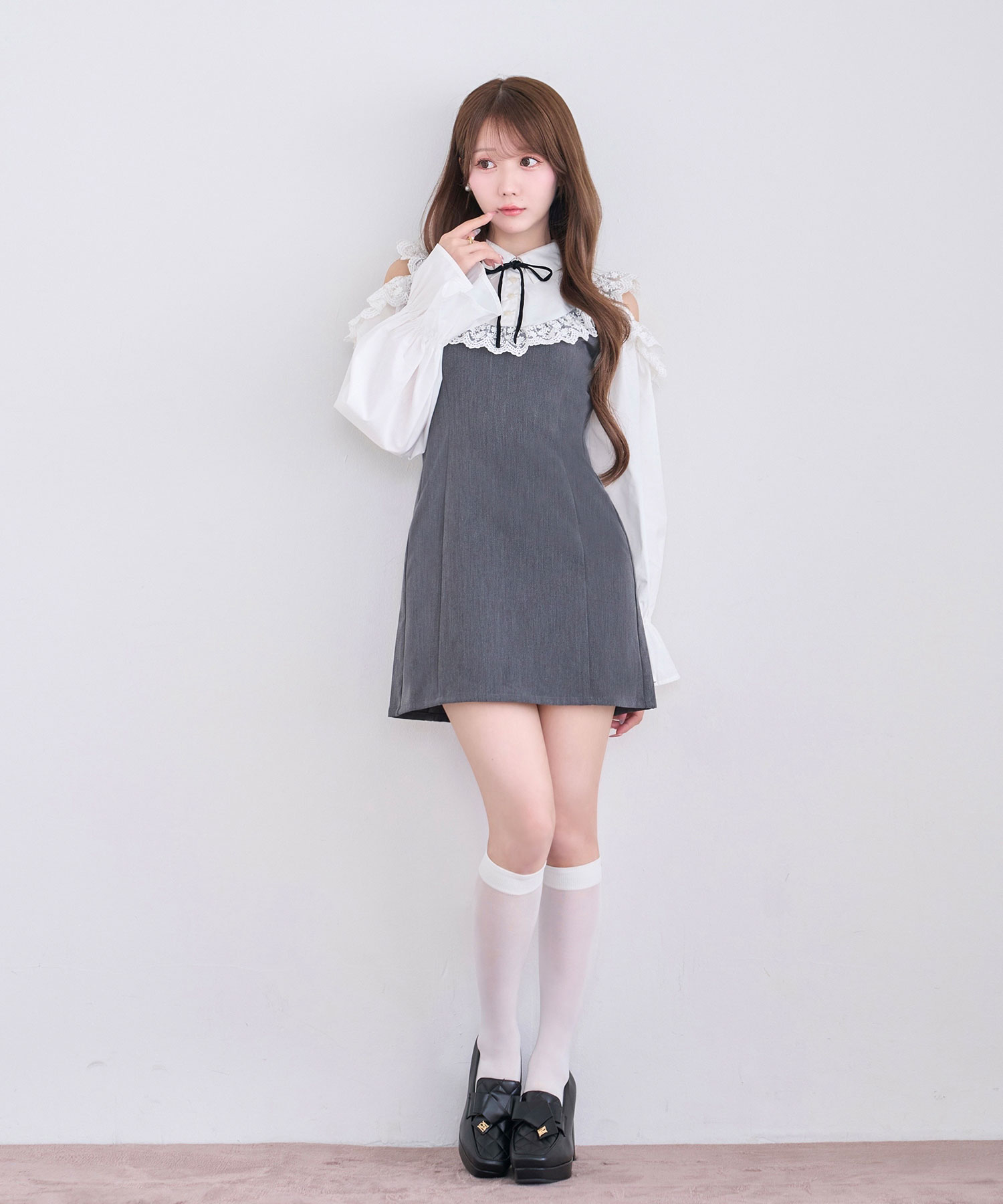 Open shoulder bicolor o/p