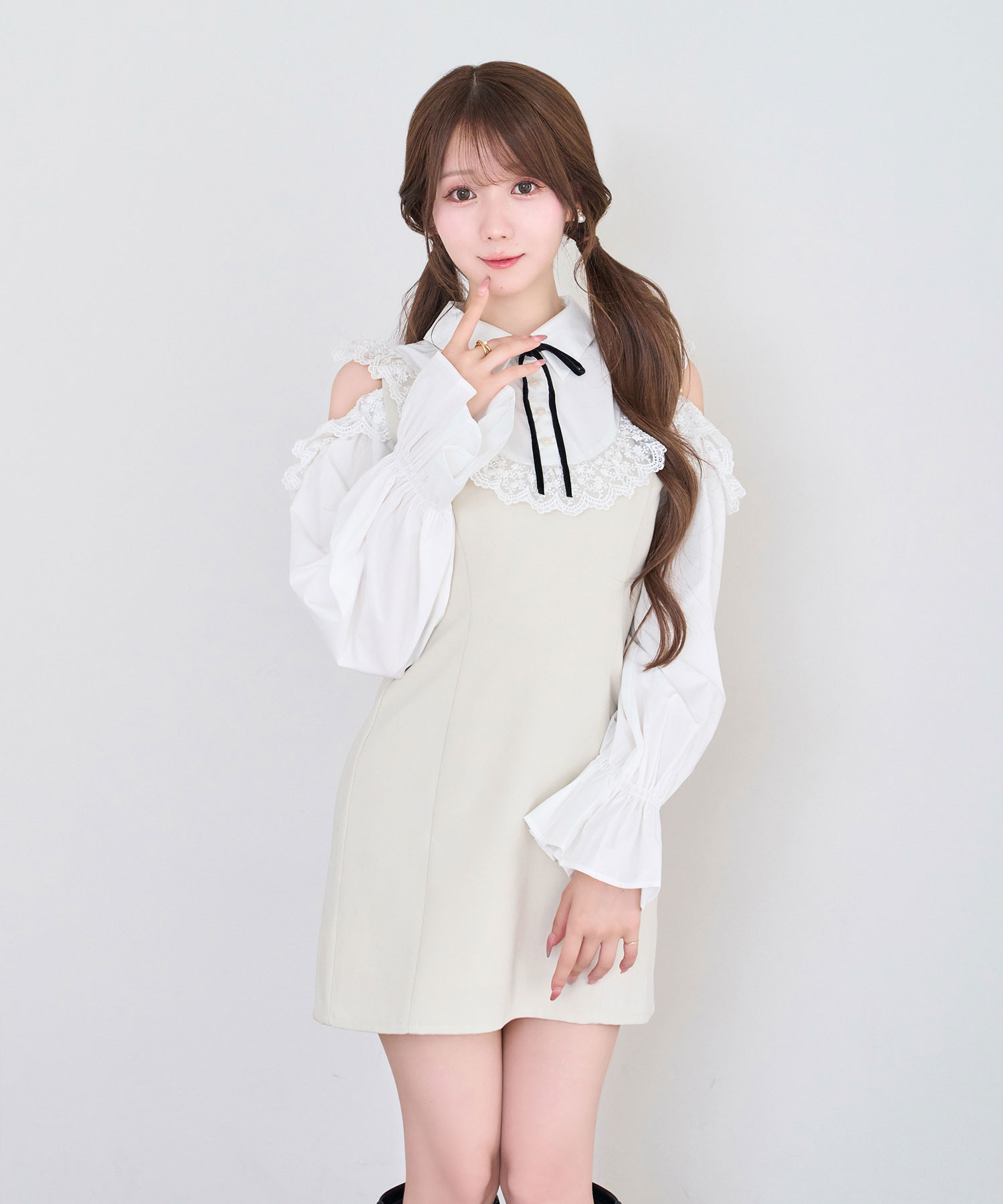 Open shoulder bicolor o/p