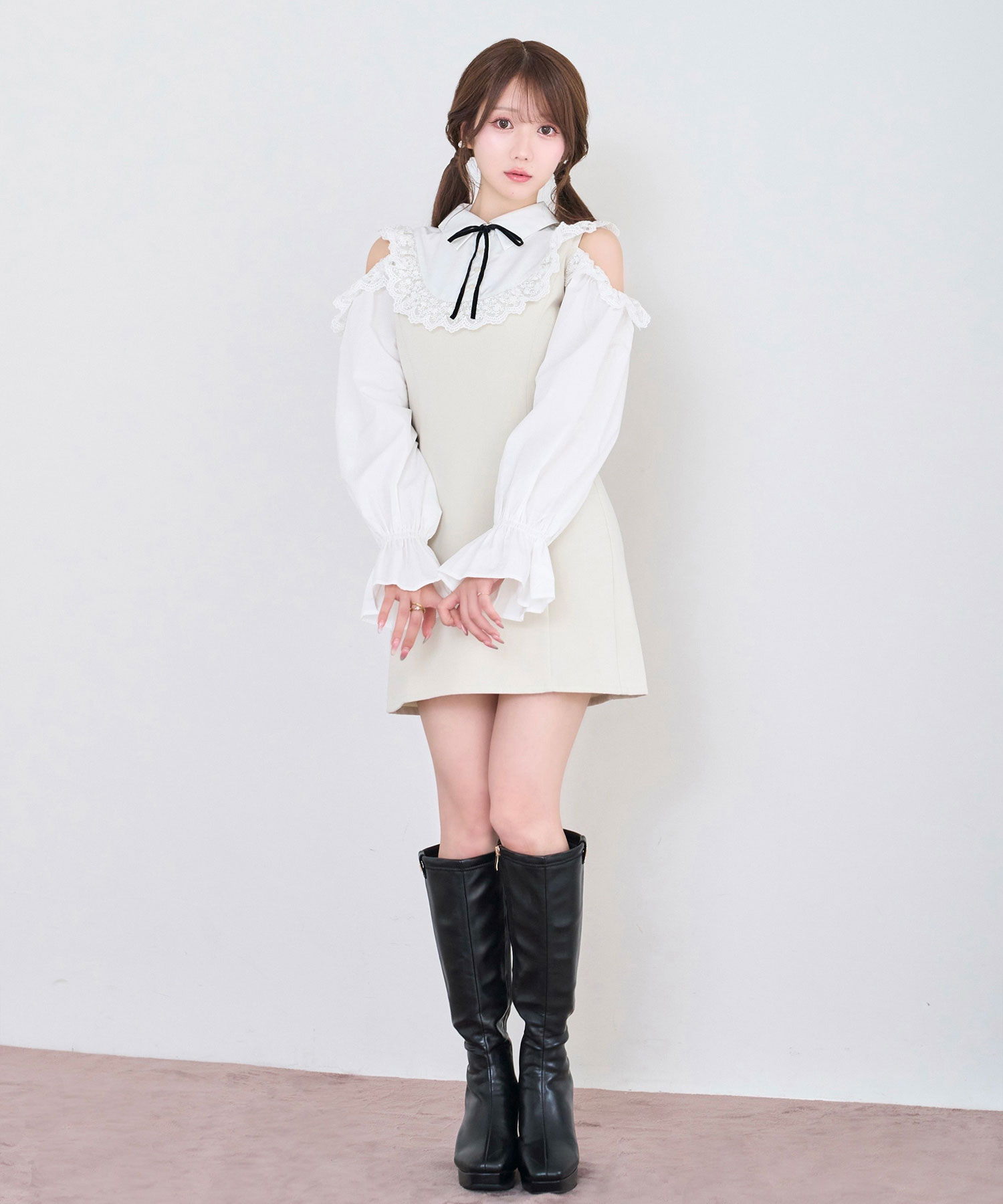 Open shoulder bicolor o/p