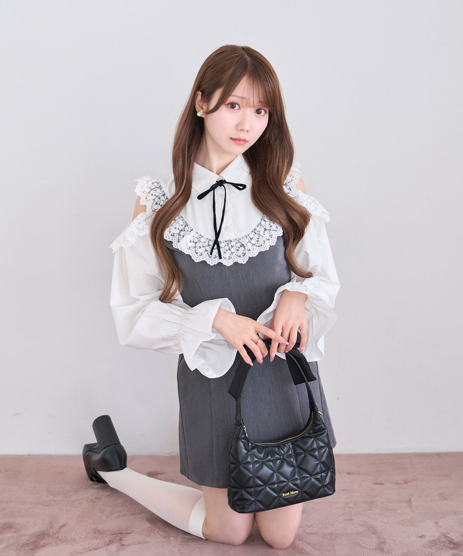 Open shoulder bicolor o/p