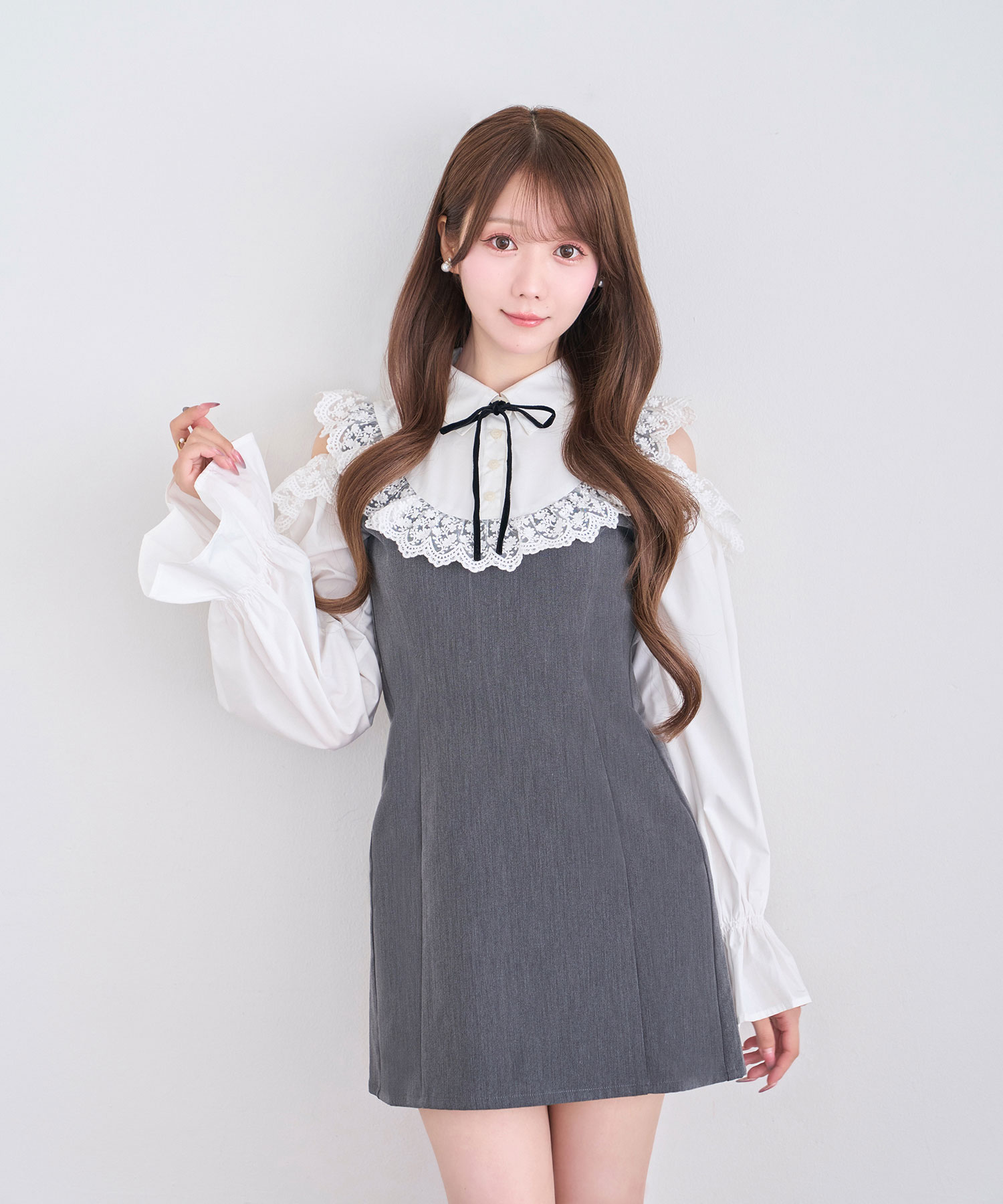 Open shoulder bicolor o/p