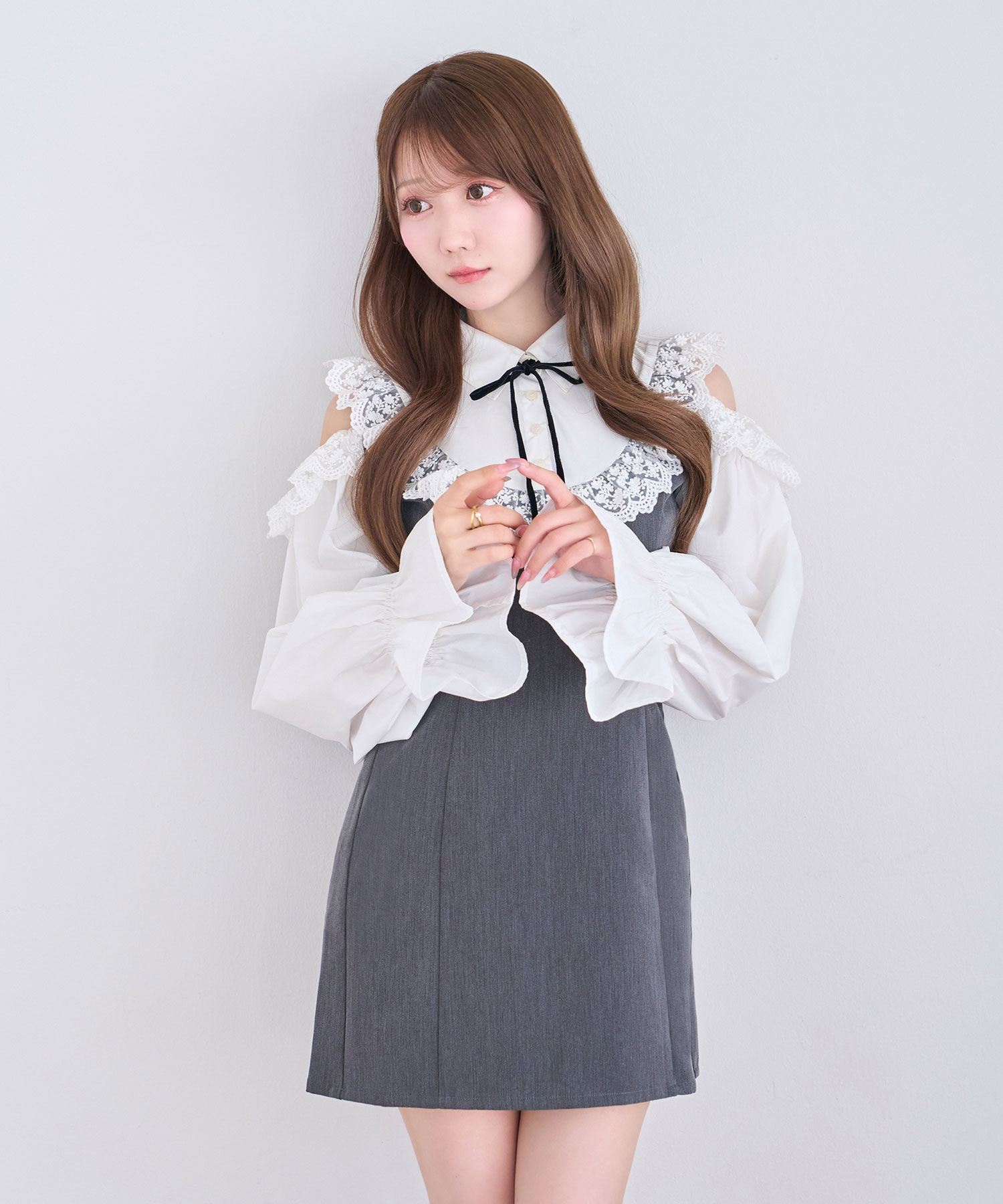 Open shoulder bicolor o/p