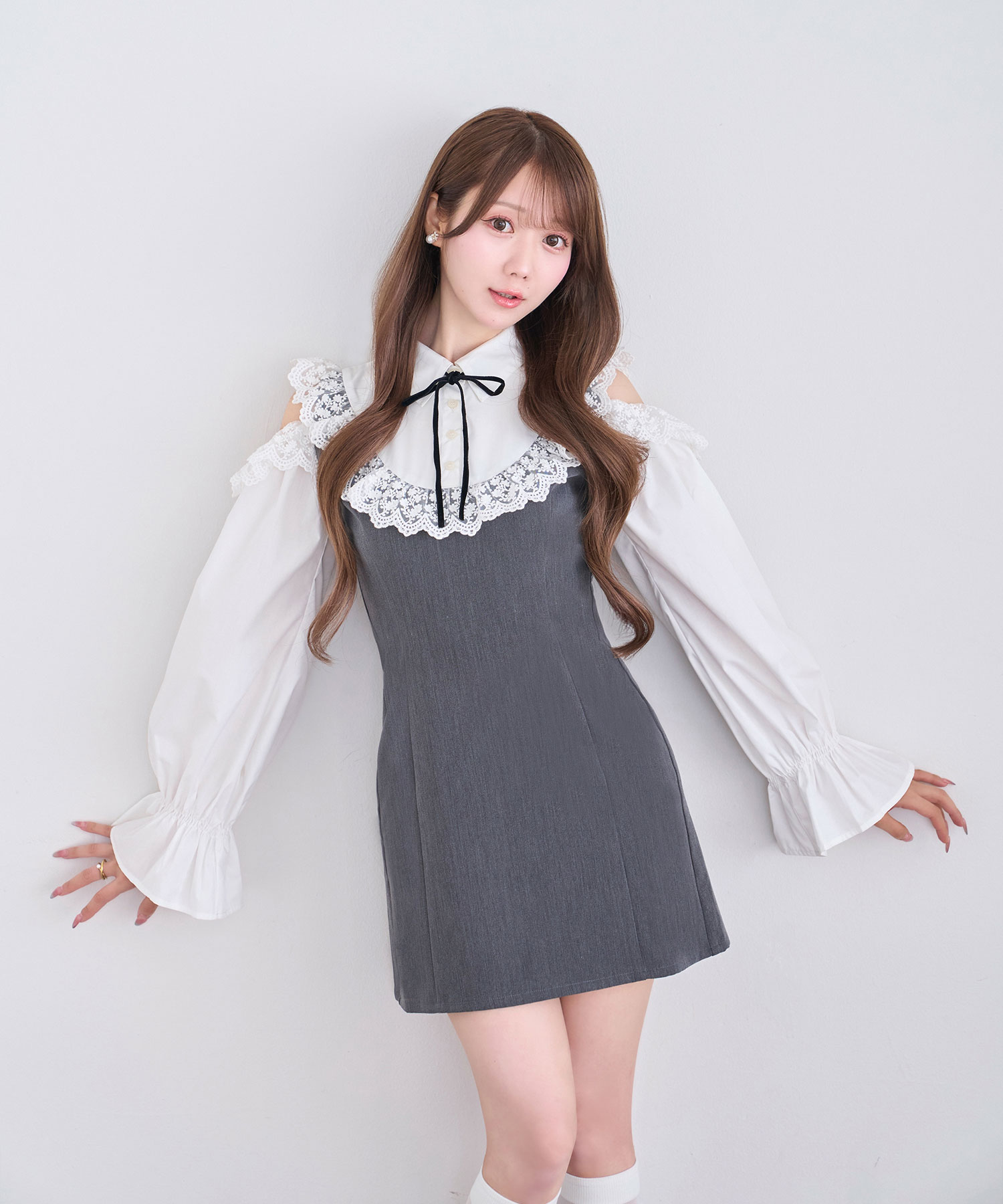 Open shoulder bicolor o/p