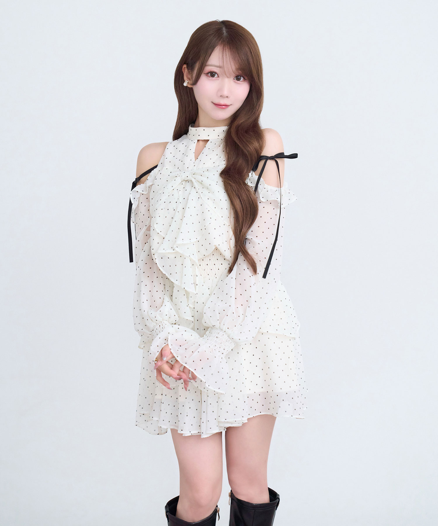 Dot chiffon ribbon mini o/p