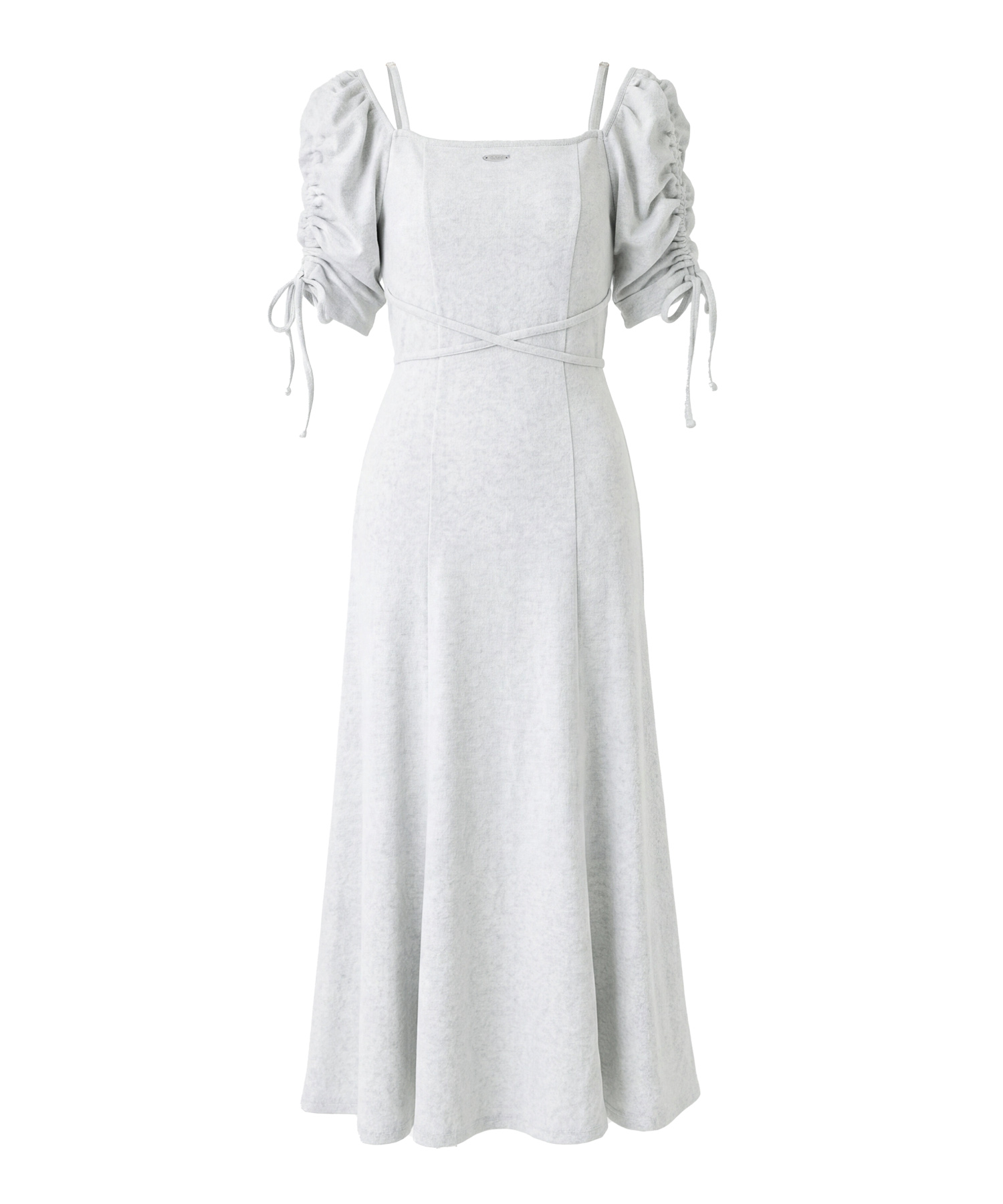2way shirring sleeves dress