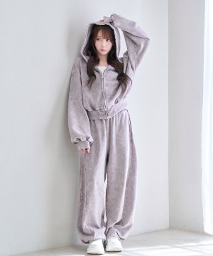 Chemical washed sweat pants