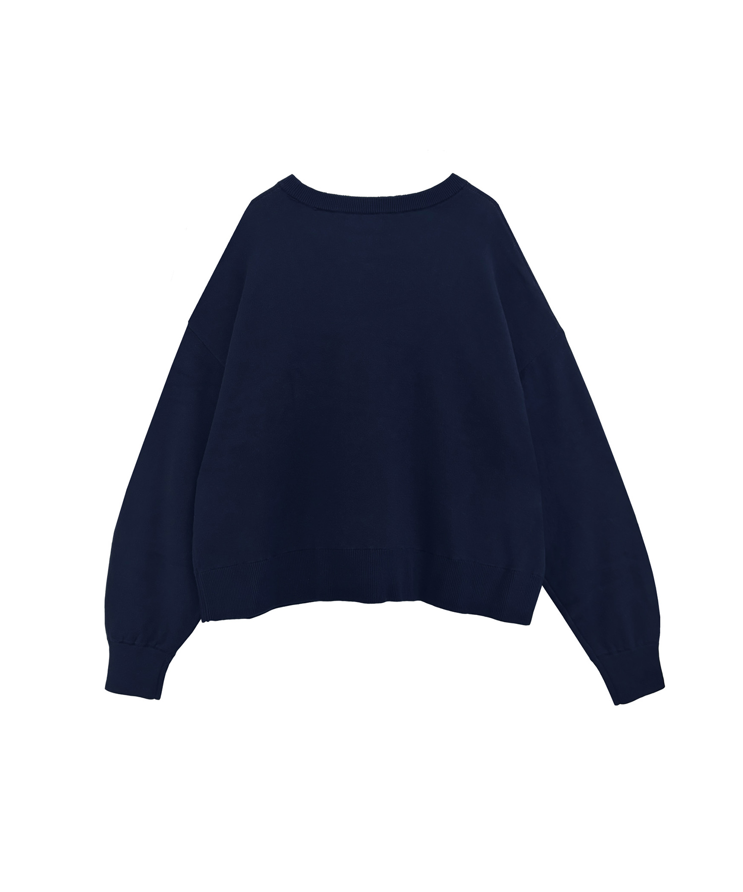 UNISEX トイプードルジャガードニット / ネイビー