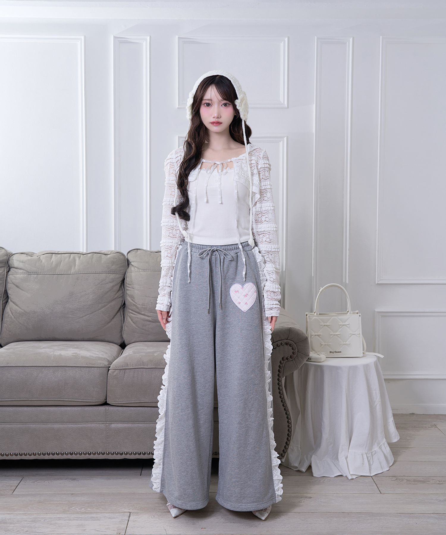 Heart アップリケパンツ
