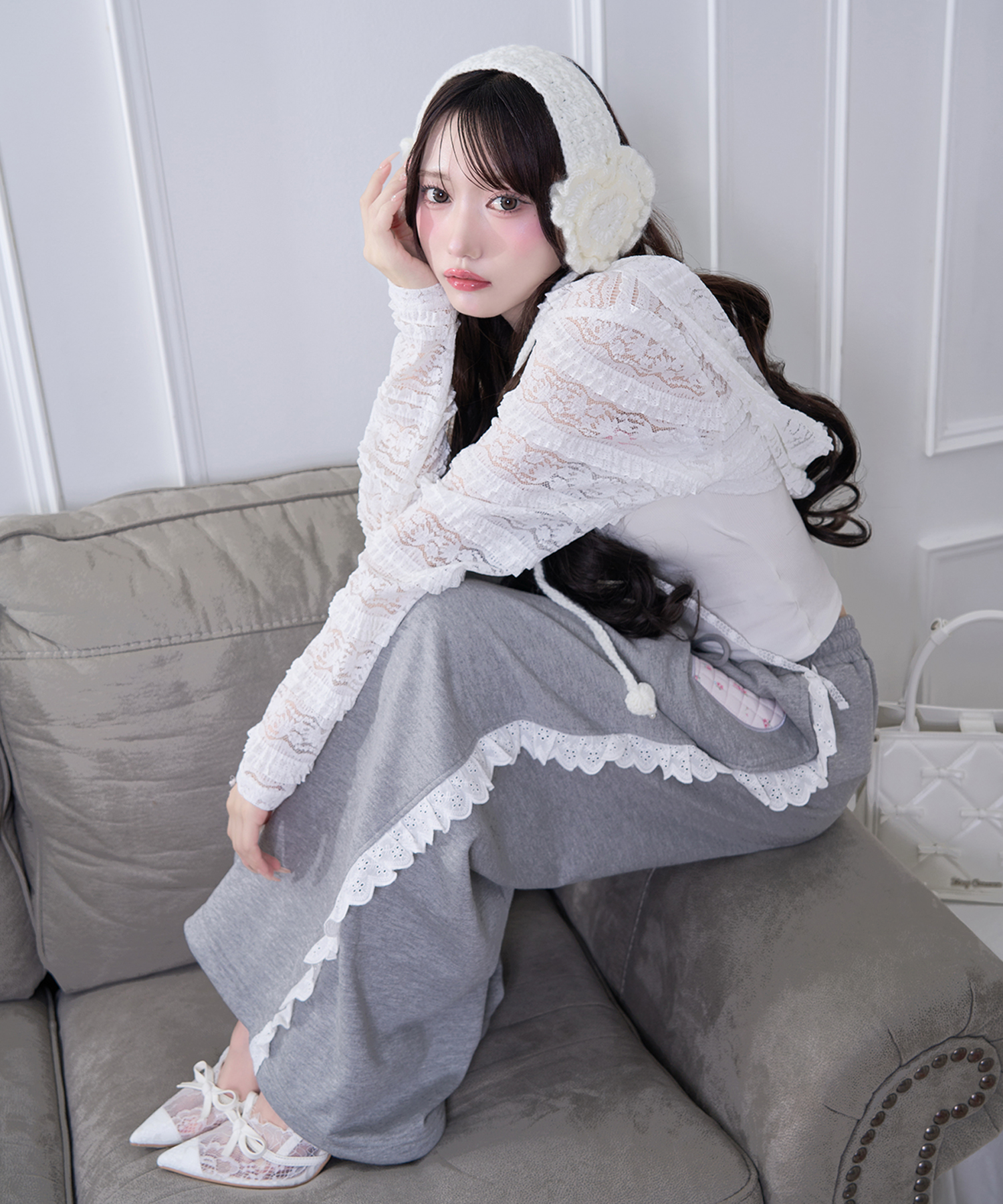 Heart アップリケパンツ
