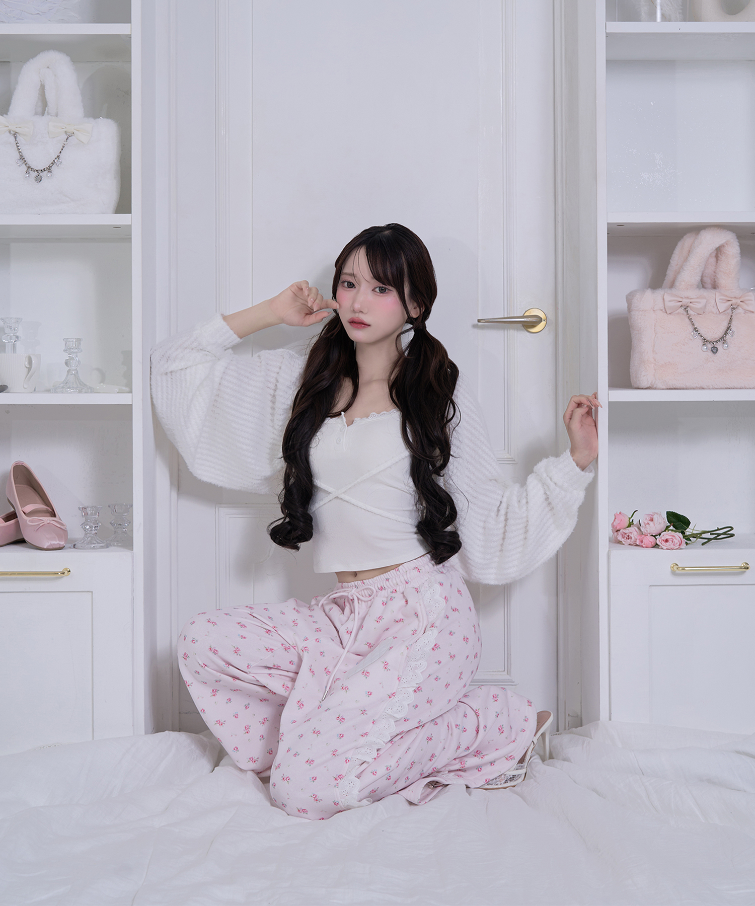Heart アップリケパンツ