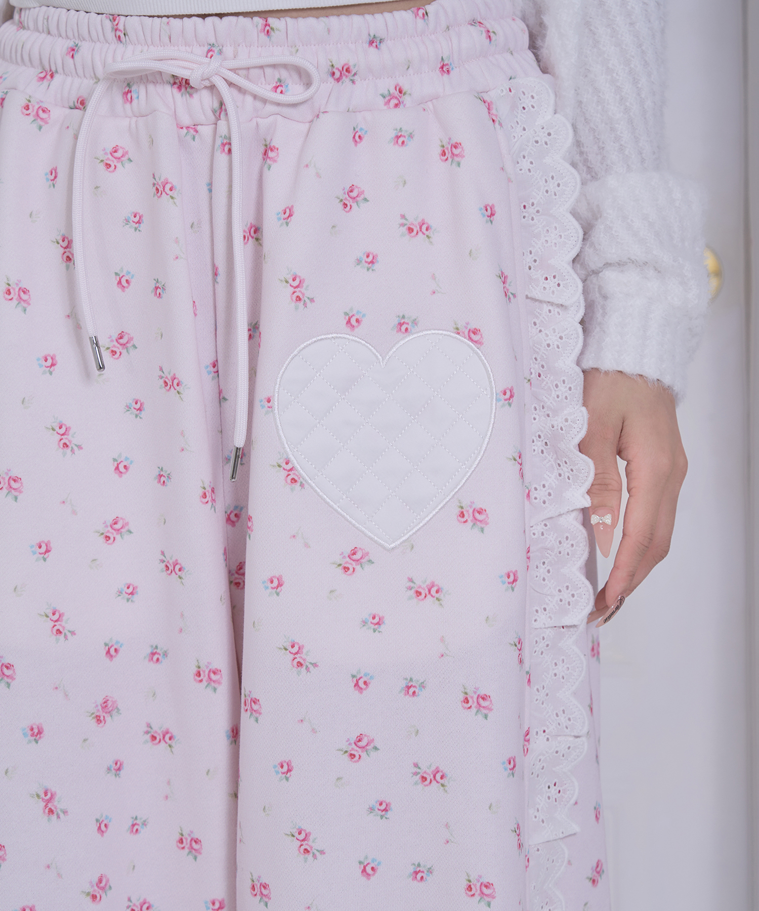 Heart アップリケパンツ