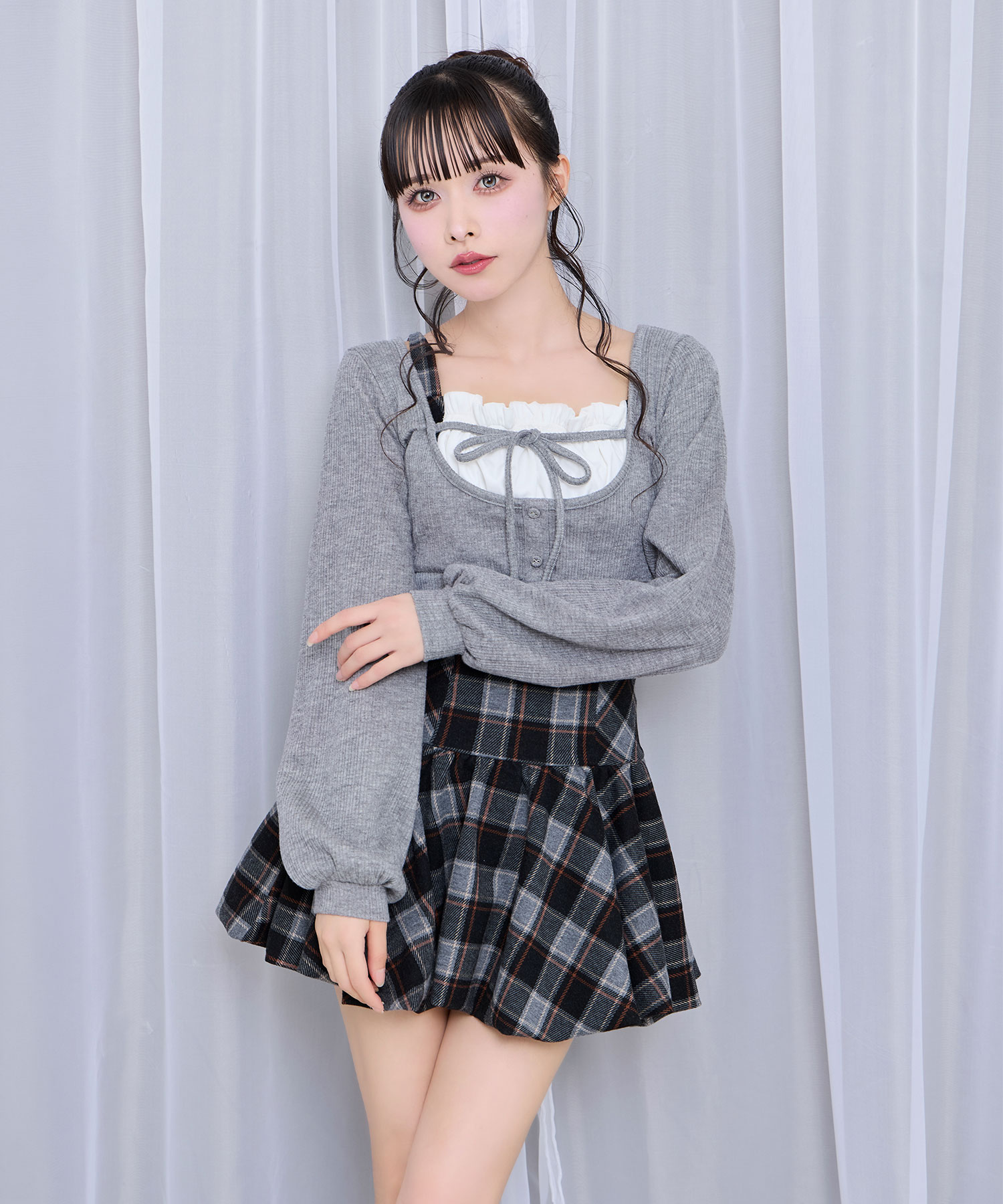ボレロセットバルーンワンピース / ブラック