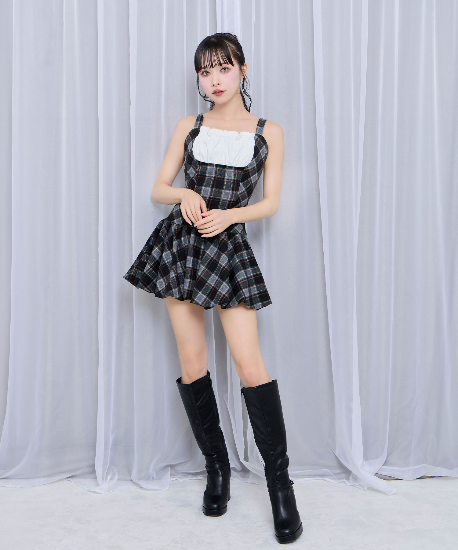 ボレロセットバルーンワンピース / ブラック