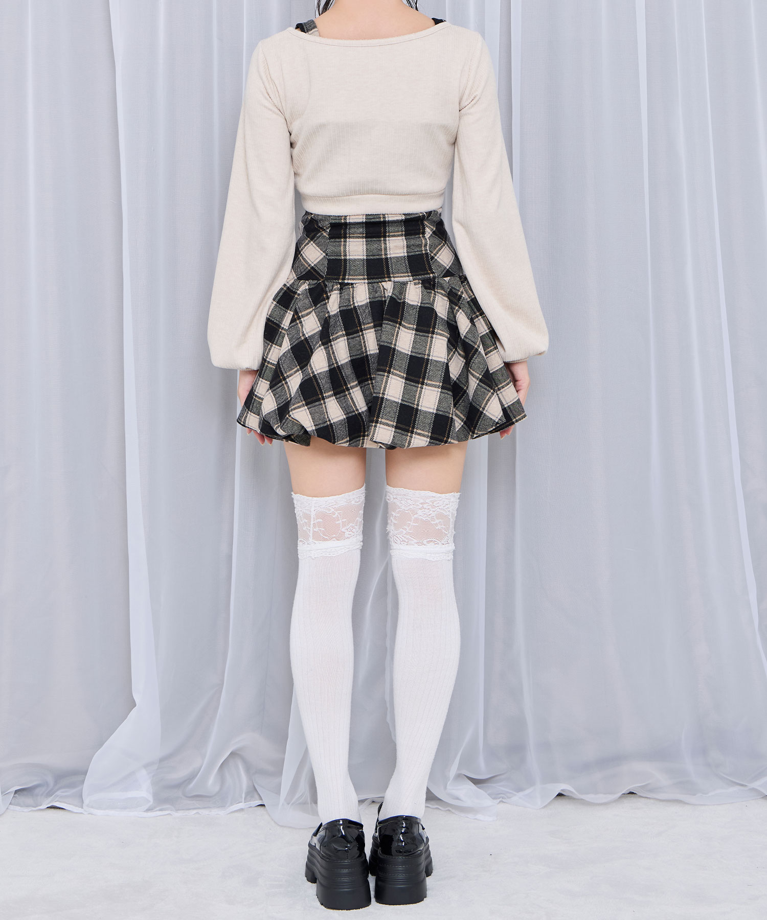 ボレロセットバルーンワンピース / ベージュ