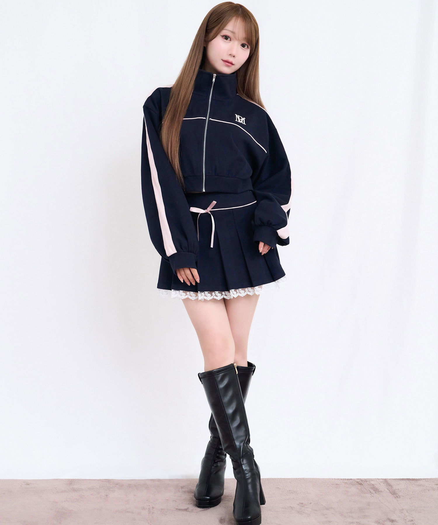 Line jersey skirt setup