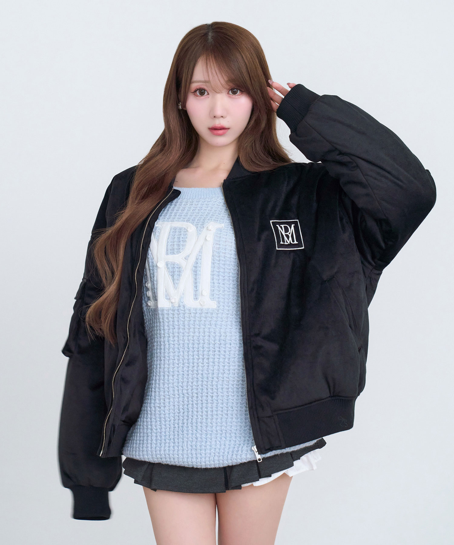 Velour blouson