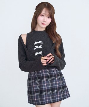Triple ribbon knit ensemble