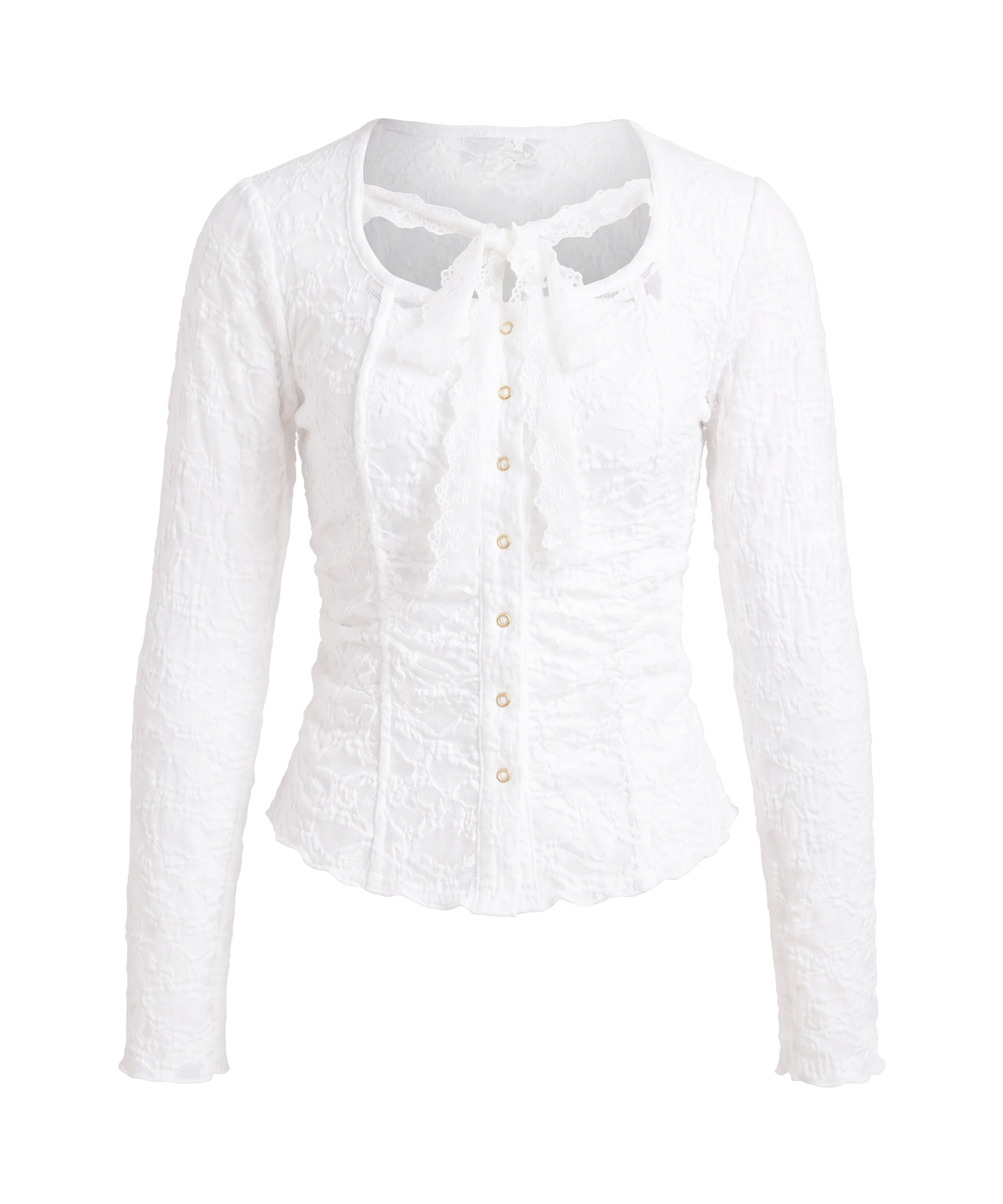 Gathered Lace Top with bandeau