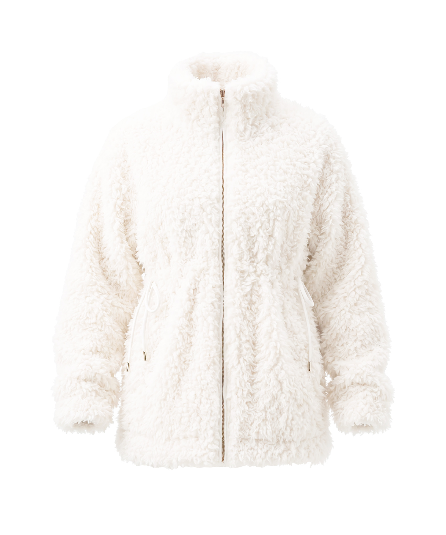 Curly eco fur middle coat