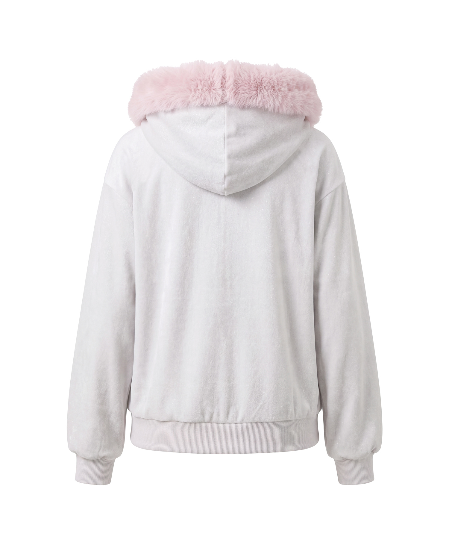 Fur logo zip hoodie