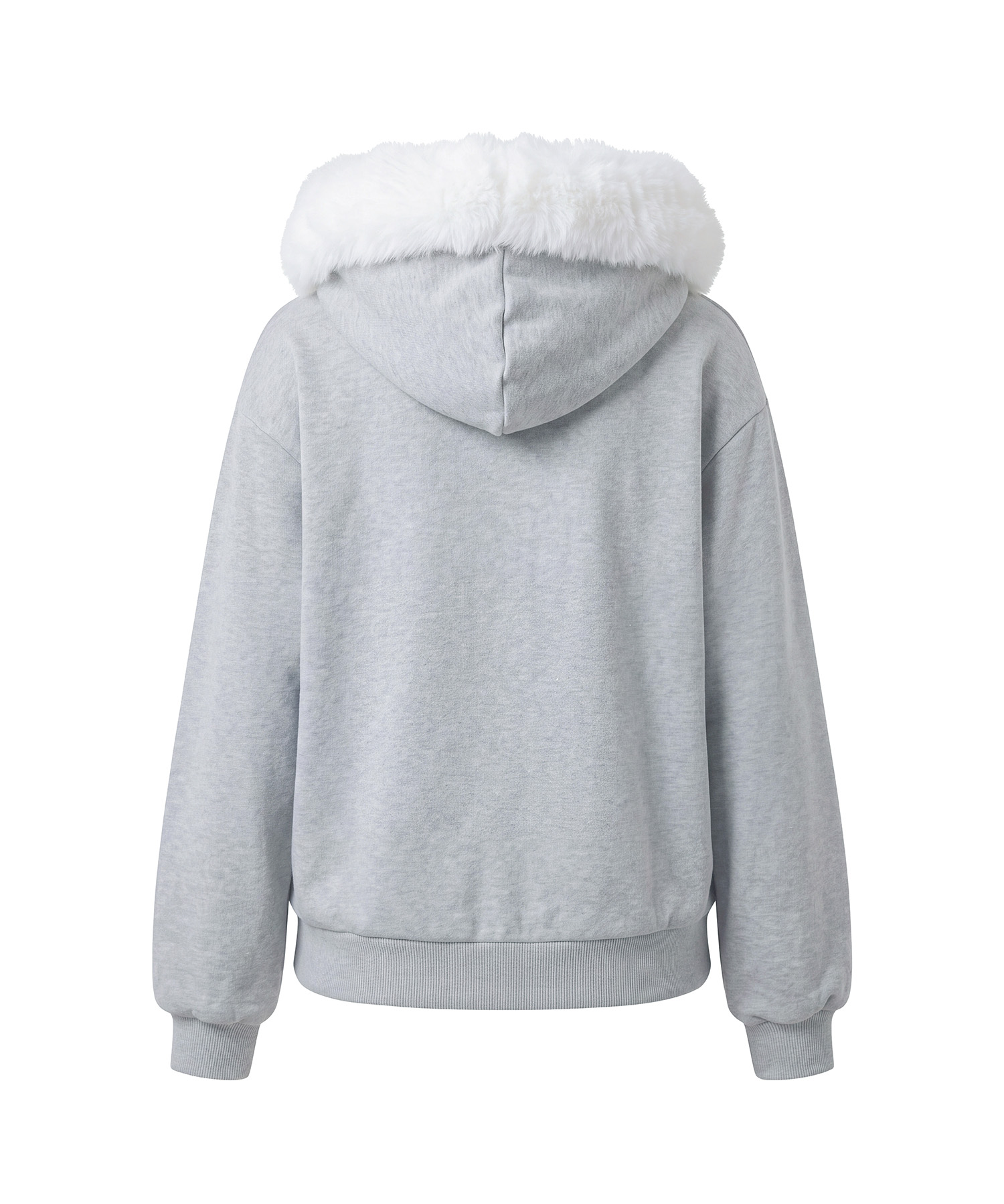 Fur logo zip hoodie