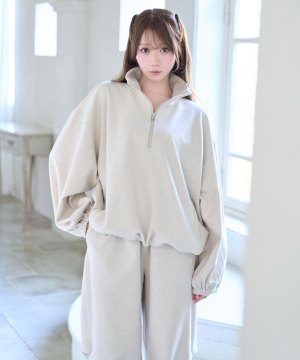 Mochi mochi halfzip tops