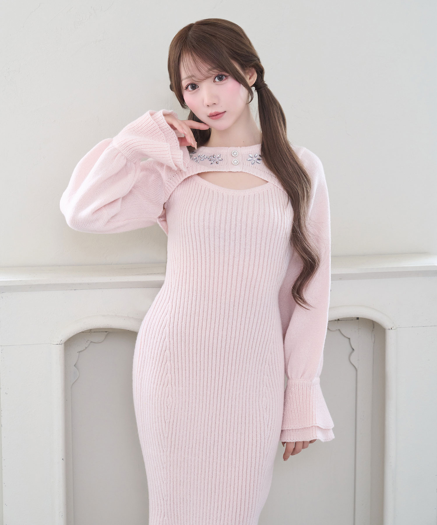 Bijou bolero knit o/p set