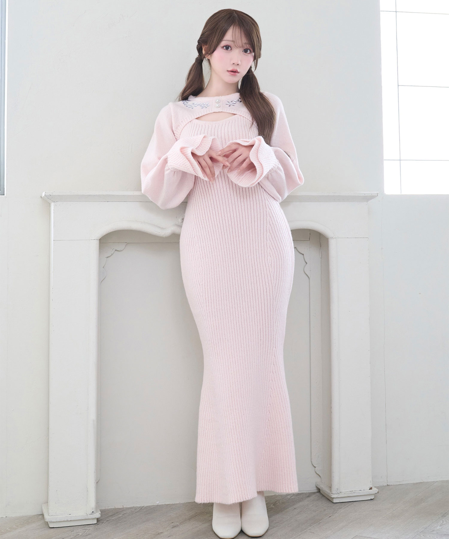 Bijou bolero knit o/p set