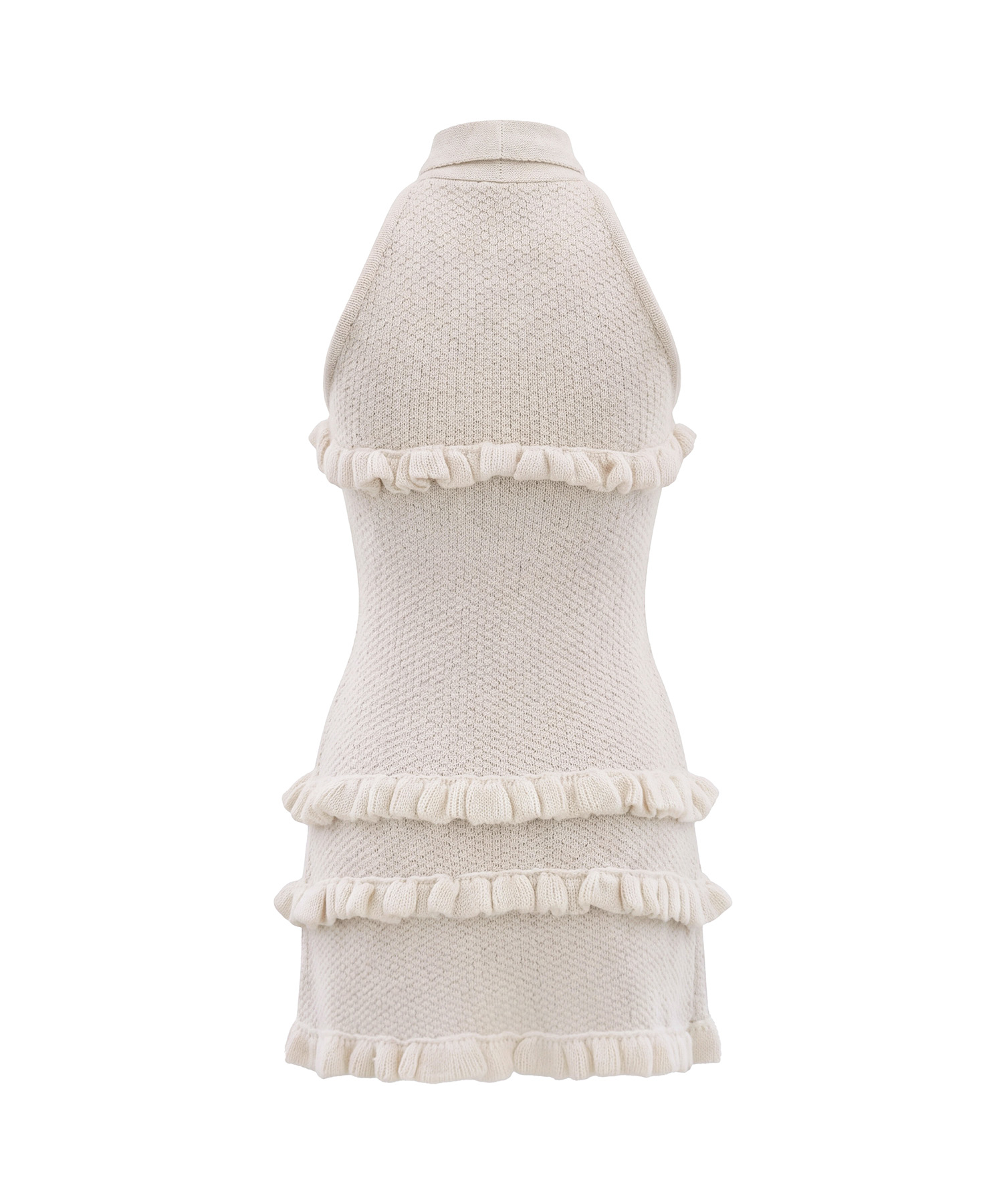 Many frills mini knit o/p set