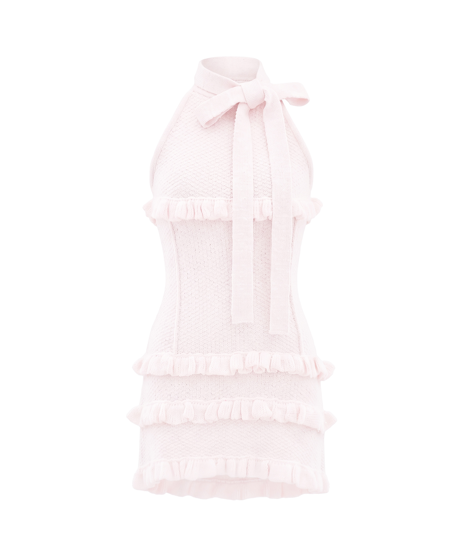 Many frills mini knit o/p set