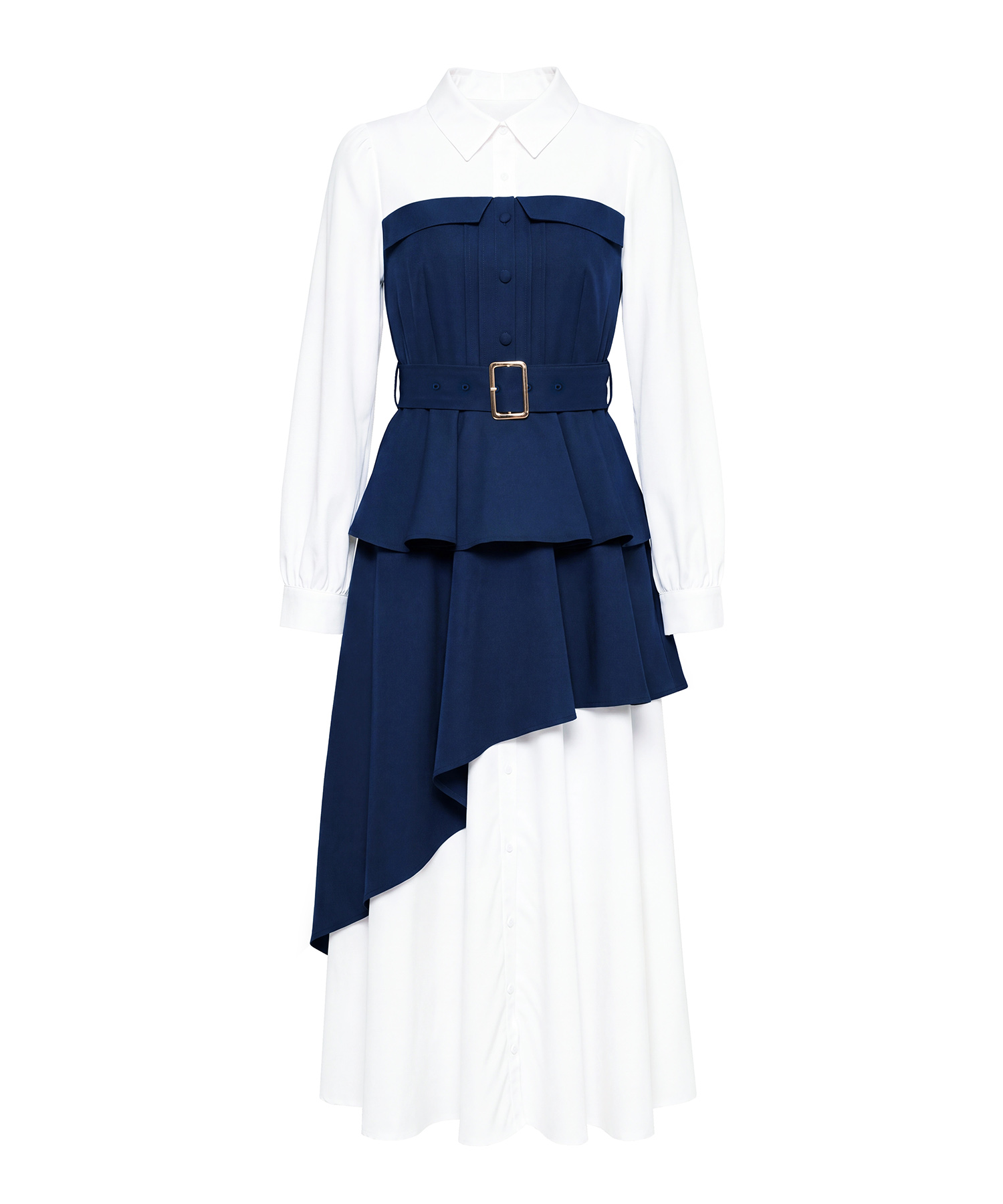 Shirt layering style dress